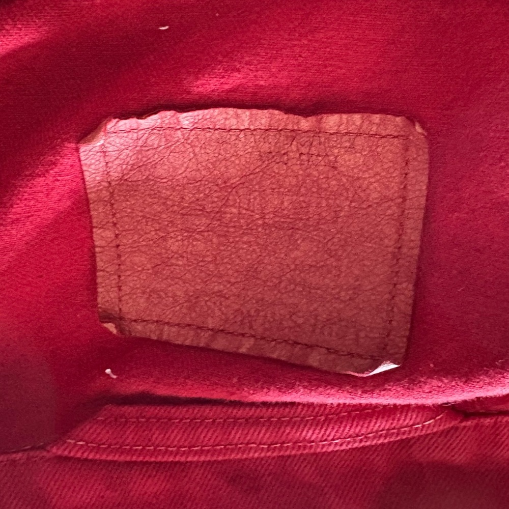 Red Jacket with Floral Tapestry Back Upcycled jacket - Picture 4 of 4